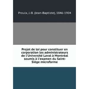 com Projet de loi pour constituer en corporation les administrateurs 