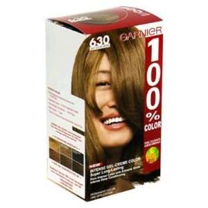  Garnier 100% Hair Color # 630 Light Golden Brown Beauty