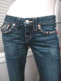 NWT True Religion Billy multi studs jeans Dark drifter  