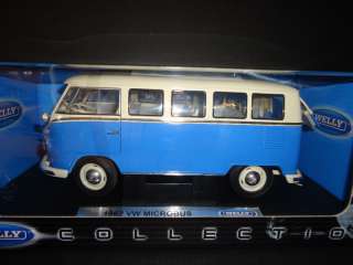 Welly Volkswagen Microbus 1962 Blue 1/18  
