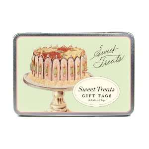  Cavallini Sweet Treats Die Cut Glitter Gift Tags in tin 