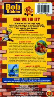Bob the Builder   Can We Fix It? (2001, VHS) 045986241016  