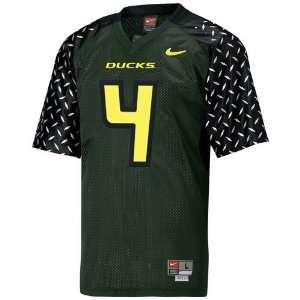   Oregon Ducks #4 Green Tackle Twill Football Jersey: Sports & Outdoors