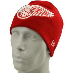 New Era Detroit Red Wings Red Big One Solid Knit Beanie  