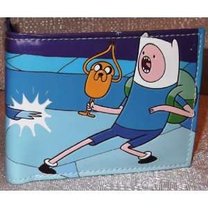 ADVENTURE TIME with FINN and JAKE Blue Bi Fold WALLET