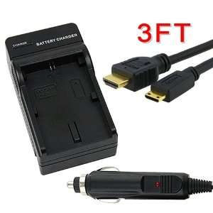   Cable 3 FT + AC/DC Travel Charger for Canon EOS 7D: Camera & Photo