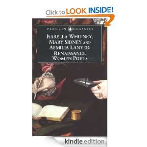 Renaissance Women Poets Aemilia Lanyer, Isabella Whitney, Mary Sidney 
