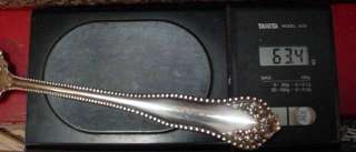 Large Beautiful ROGERS Anchor Mark Meat Fork Beaded Rim  