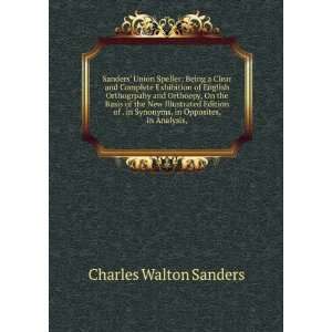   in Synonyms, in Opposites, in Analysis, Charles Walton Sanders Books