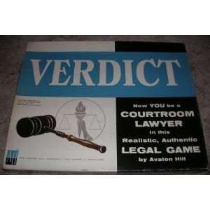  AH Vertict, Realistic Authentic Legal Board Game 