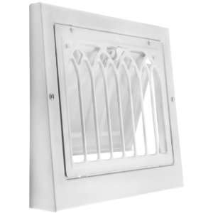  8 x 12 White Painted Steel Cathedral Style Baseboard 
