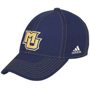   Marquette Golden Eagles Navy Blue Tactel Flex Fit Hat Sports