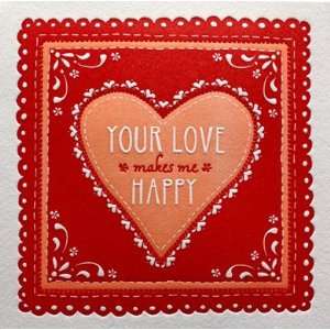   doilee letterpress valentine love card NEW