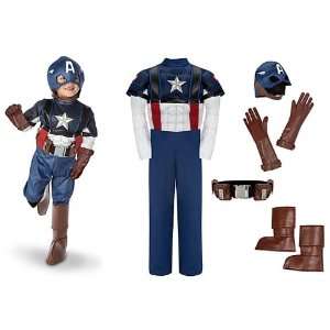  Store/Marvel The Avengers Captain America Muscle Halloween Costume 