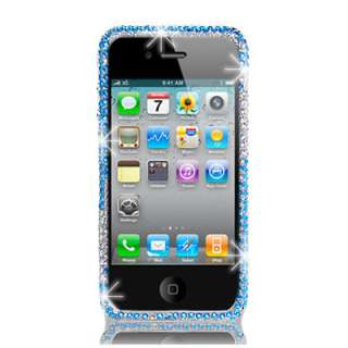   Faceplate Cover Diamond Bling Case For Apple Iphone 4 4G 4Gs 4S  