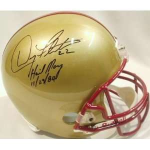  Autographed Doug Flutie Helmet   Replica Sports 