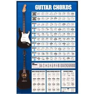 Guitar Chords   Music Poster   24 X 36