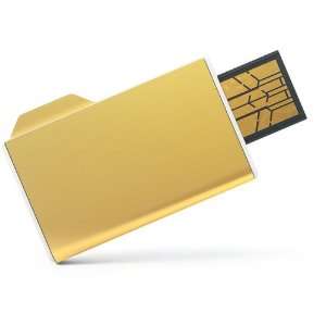  Folderix 4GB flash drive, yellow Electronics