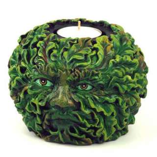 Greenman Tealight Candle Holder, Wicca, Pagan, NEW  