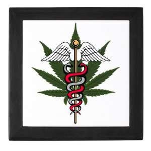   Keepsake Box Black Medical Marijuana Symbol: Everything Else