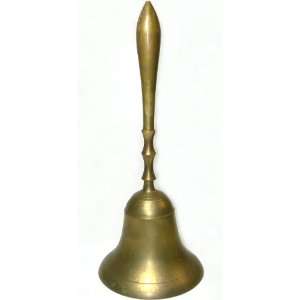  Vintage Solid Brass Hand Bell   12.25 Tall: Everything 