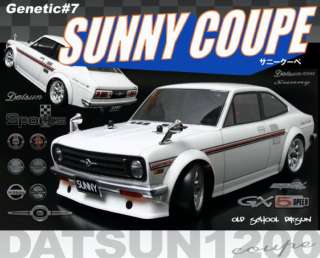 10 RC CAR ABC HOBBY GENETIC DATSUN 1200 SUNNY COUPE  