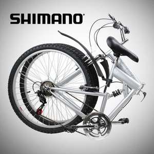 NEW 26 FOLDING MOUNTAIN BIKE BICYCLE 6 SPEED SHIMANO  