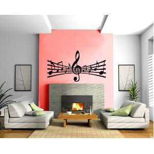  Notes Paper Music Composer Melody Decor Wall Mural Vinyl 