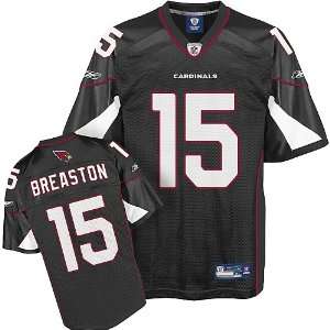   Arizona Cardinals Steve Breaston Replica Black Jersey: Sports