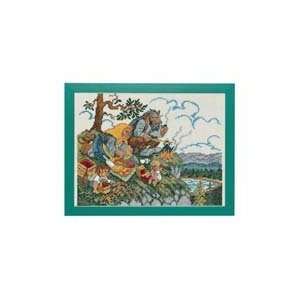  Ogres on a Picnic Counted Cross Stitch Kit: Arts, Crafts 