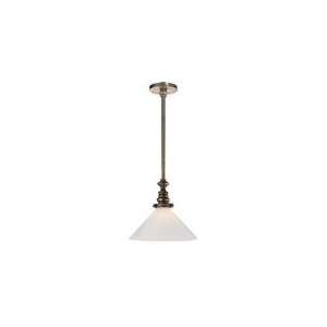   Nickel with White Glass Slant Shade by Visual Comfort SL5125AN WG1