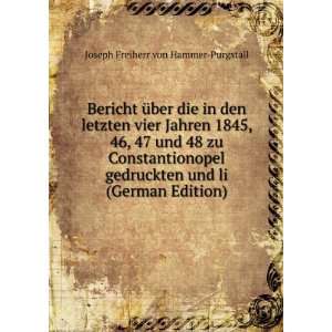   und li (German Edition) Joseph Freiherr von Hammer Purgstall Books