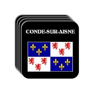 Picardie (Picardy)   CONDE SUR AISNE Set of 4 Mini Mousepad Coasters