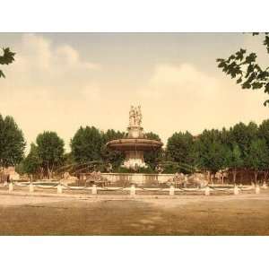     The round fountain Aix Provence France 24 X 18.5 