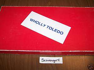 Wholly Toledo Board Game VERY RARE OOP Complete Ohio OH  
