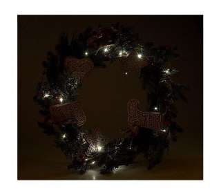   Gingerbread Cookie Christmas Wreath by Valerie Retails $70 NEW  