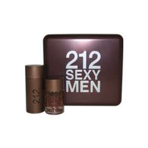  212 Sexy By Carolina Herrera For Men   2 Pc Gift Set 3.4oz 