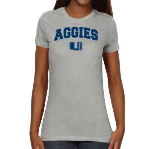 Utah State University T Shirt  Utah State Aggies Ladies Ash Logo Arch 