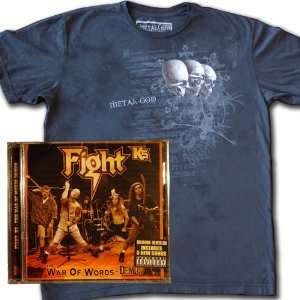   Never Again Shirt [1CD/1 Medium T shirt] Rob Halford, Fight Music