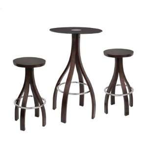  Champagne Bar Table Set in Wenge