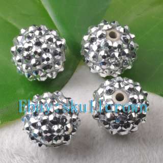 FREE SHIP 40pcs Beautiful Crystal Resin Beads For Bracelet LS7397 