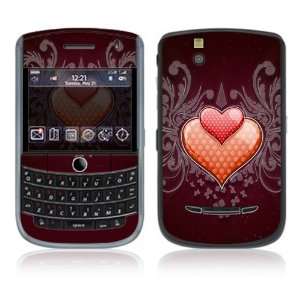 BlackBerry Tour ( 9630 ) Skin Decal Sticker   Double Hearts