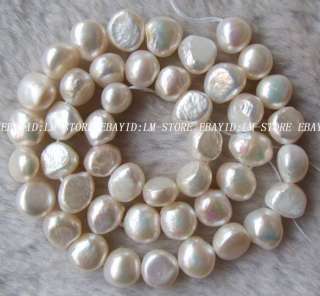 Baroque Shape White Freshwater Pearl Loose Beads 15  