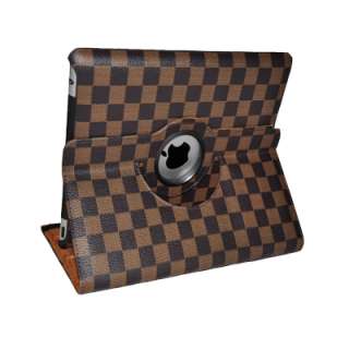 iPad 2 Case Stylish 360° Rotating Magnetic Leather Smart Cover With 