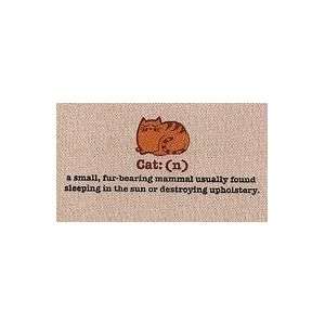  Cat (n) Definition Durable Funny Indoor Outdoor Doormat 