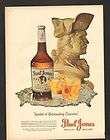 1947 Print Ad Paul Jones Whiskey Cherries oranges plate