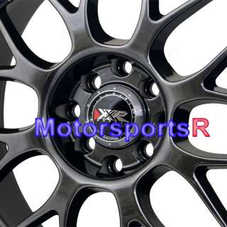   17x9 XXR 006 Chromium Black Rims Staggered wheels 4x100 84 91 BMW E30