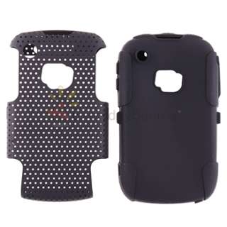 For Blackberry Curve 8520 8530 9300 9330 3G Black Rubber Case Cover 