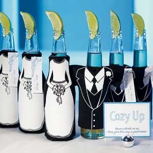  Tuxedo and Wedding Gown Bottle Koozie: Health & Personal 
