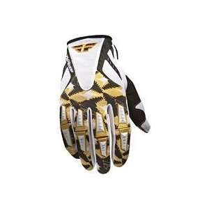  2011 FLY RACING KINETIC GLOVES (SMALL) (WHITE GLOSS 